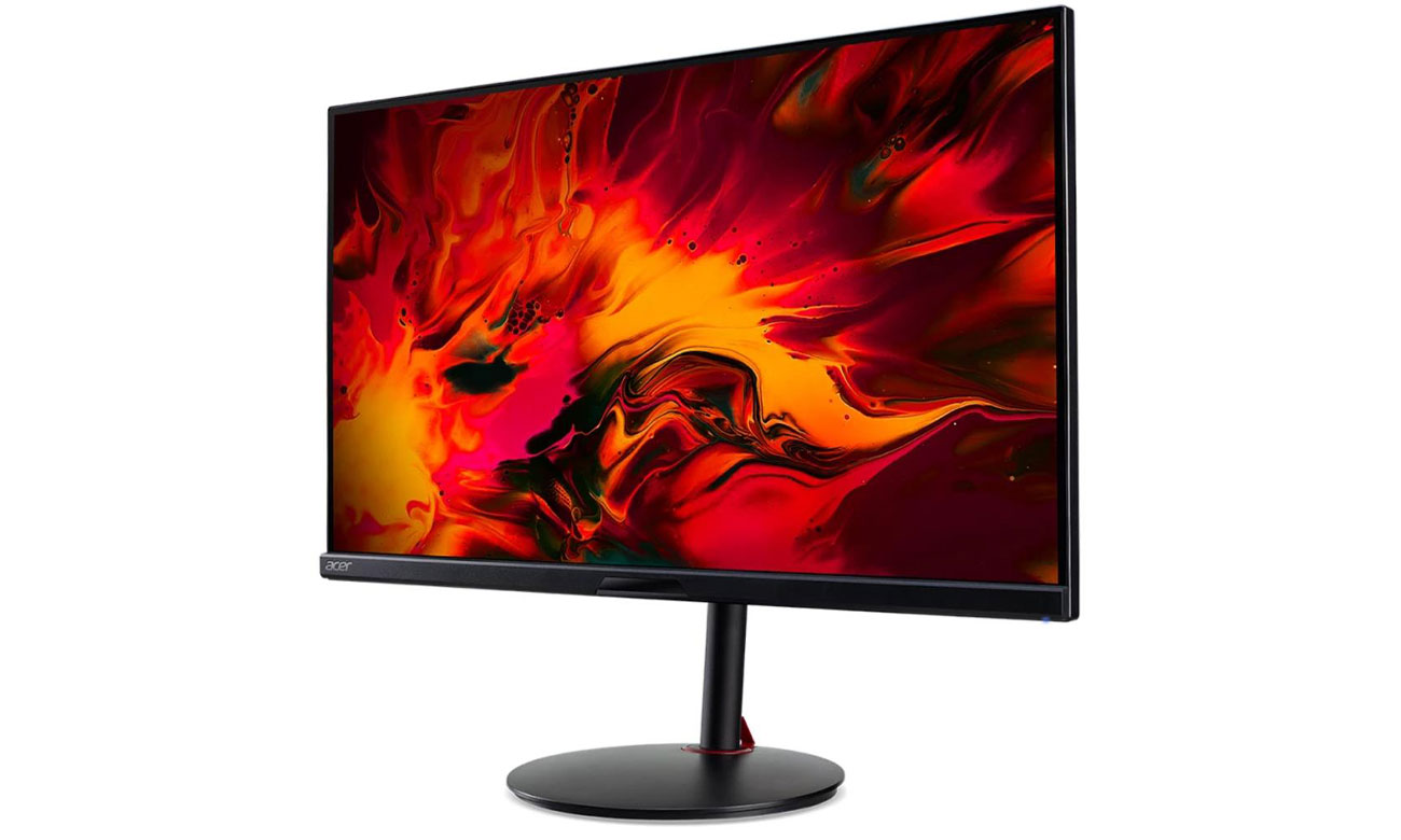 Acer Nitro XV272UKFbmiipruzx widok z przodu pod kątem