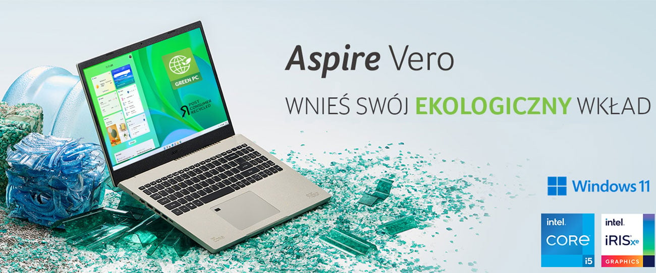 Ekologiczny laptop Acer Aspire Vero
