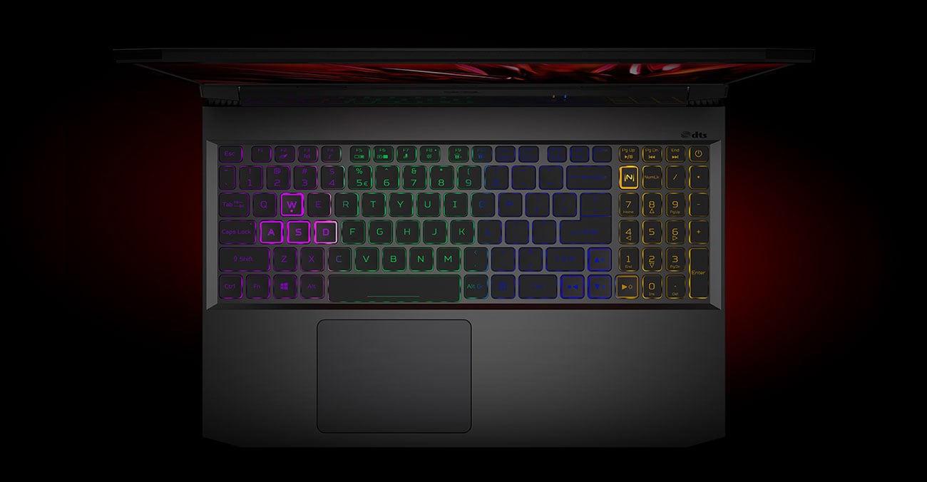 Acer Nitro 5 podświetlana klawiatura