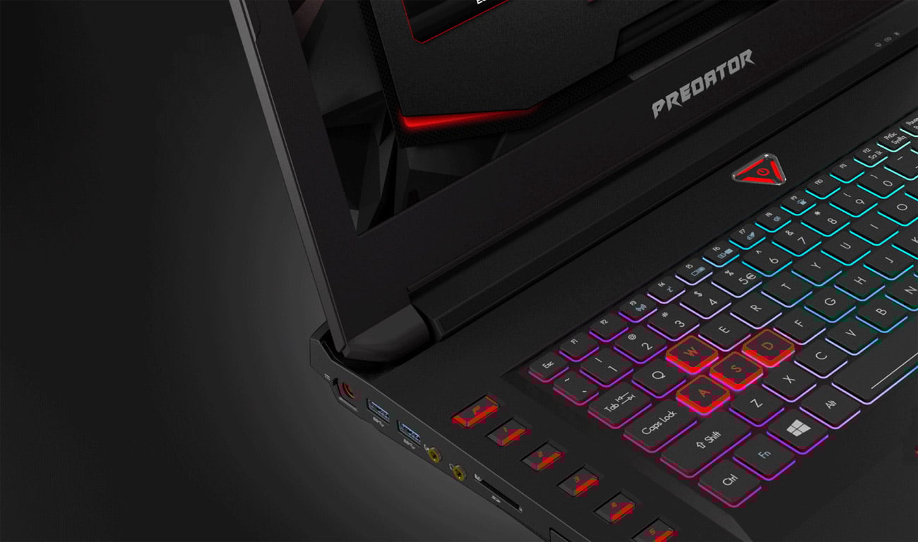 Acer 17X podświetalna klawiatura