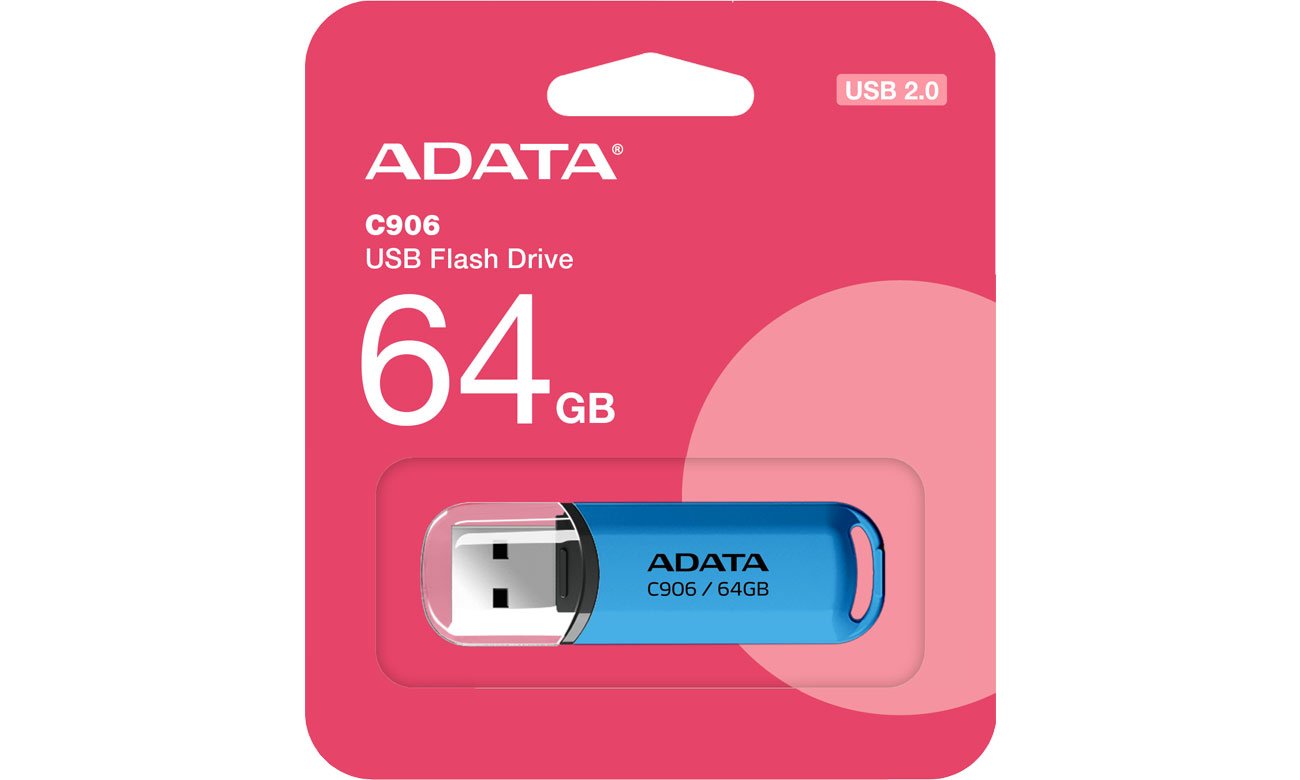 Pendrive ADATA 64 GB C906 blau USB 2.0