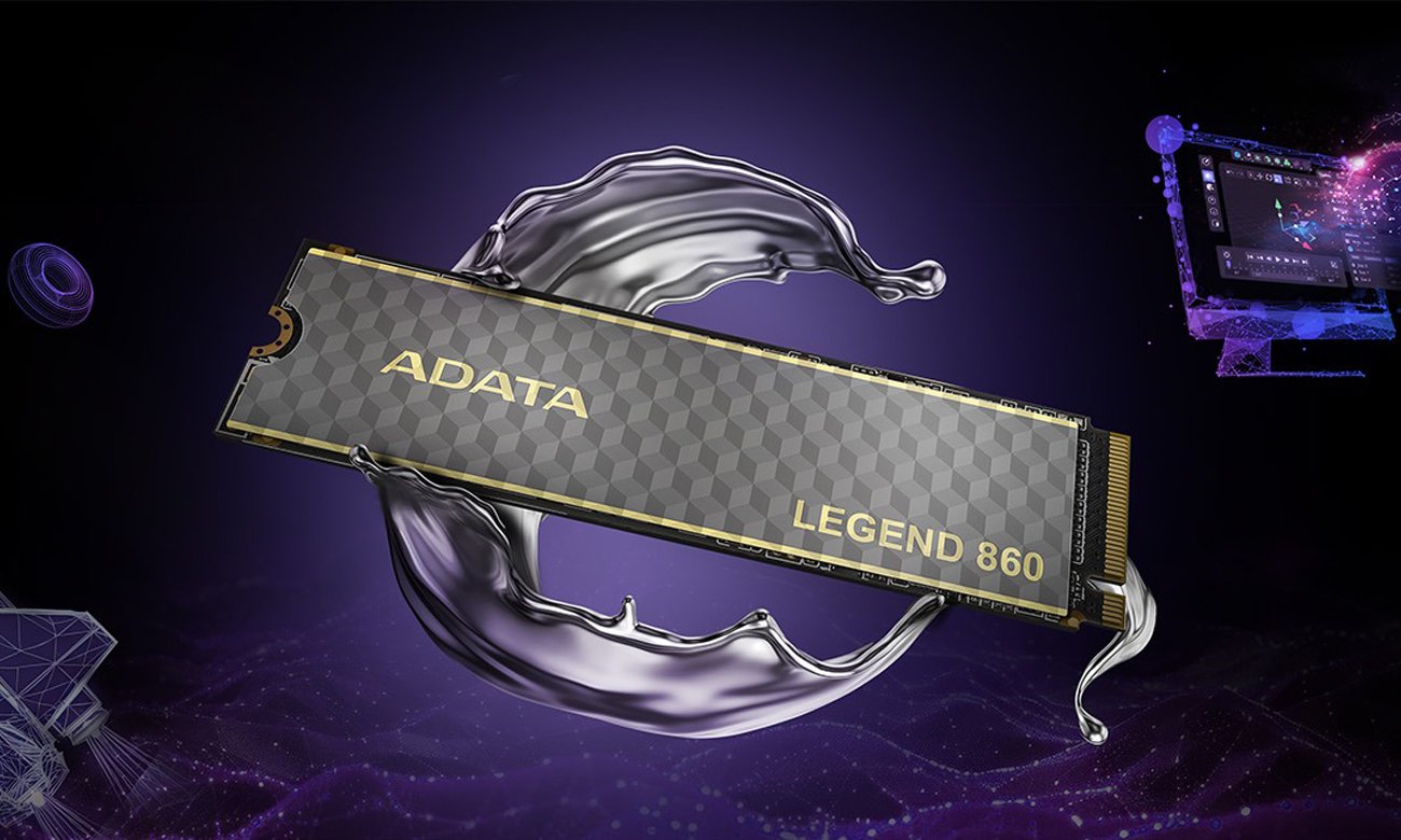 Dysk SSD M.2 PCIe Gen4 NVMe ADATA LEGEND 860 - Grafika lifestyle