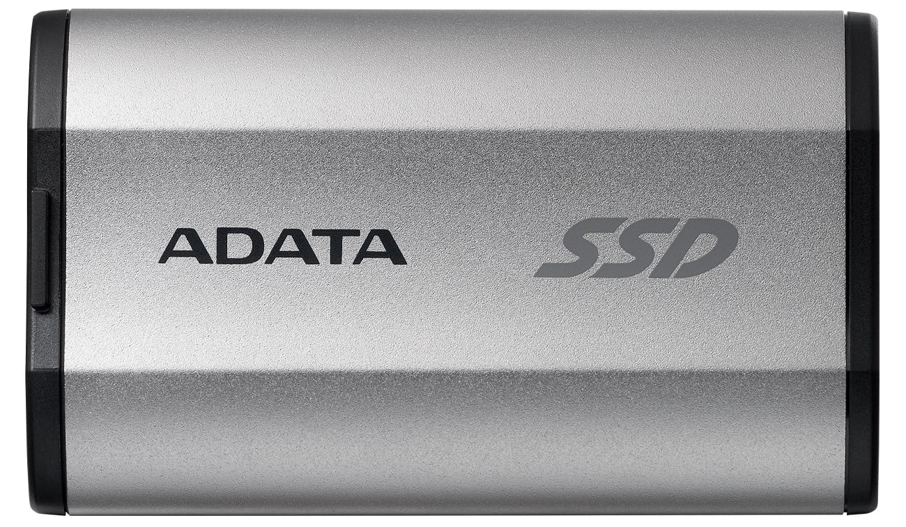 Dysk zewnętrzny ADATA SD810 Srebrny - Widok od przodu