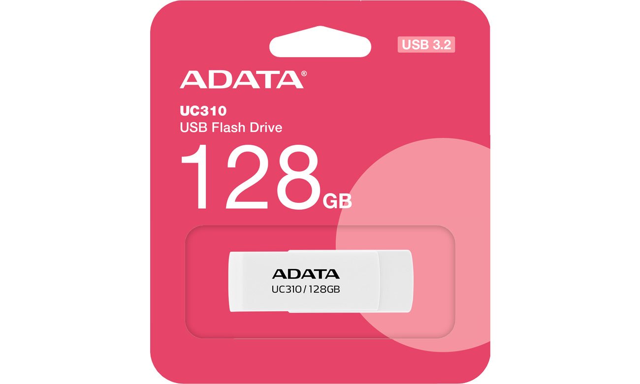 Pendrive ADATA 128 GB UC310 weiß USB 3.2 Gen1