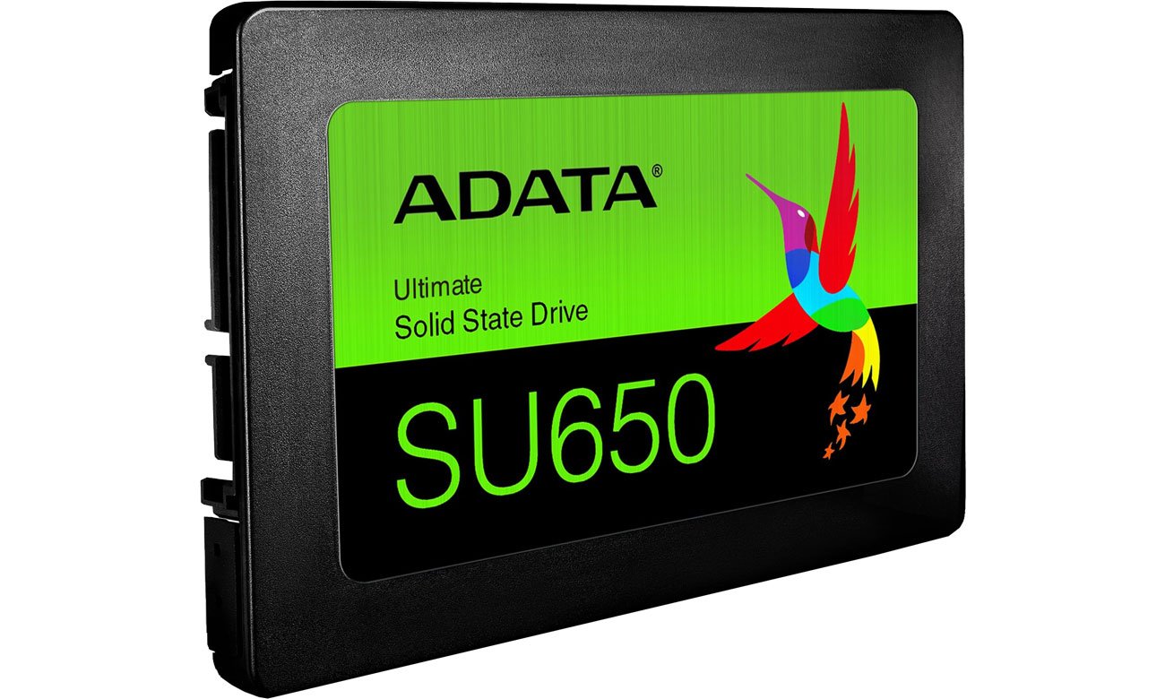 512 ГБ ADATA Ultimate SU650 SSD - кутовий вид спереду