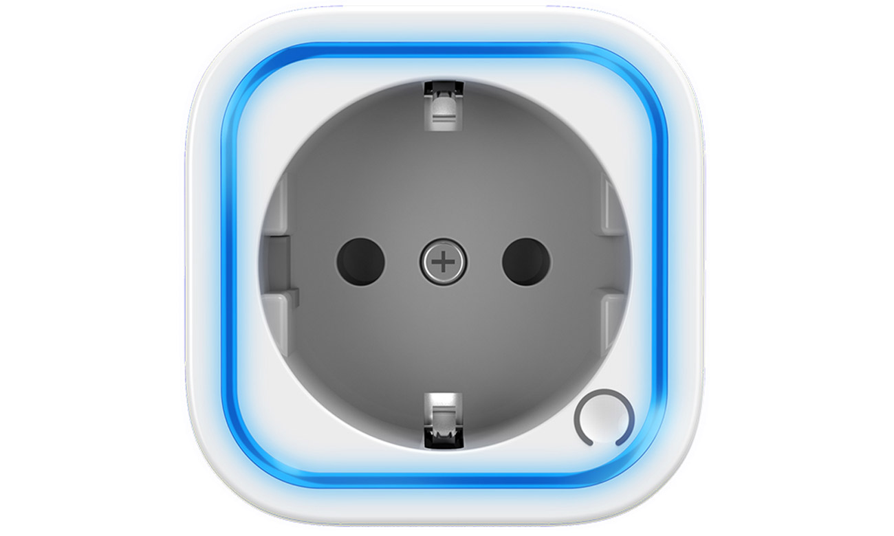 Inteligentne gniazdko Aeotec Smart Switch 6 - Widok gniazdka pod kątem od góry