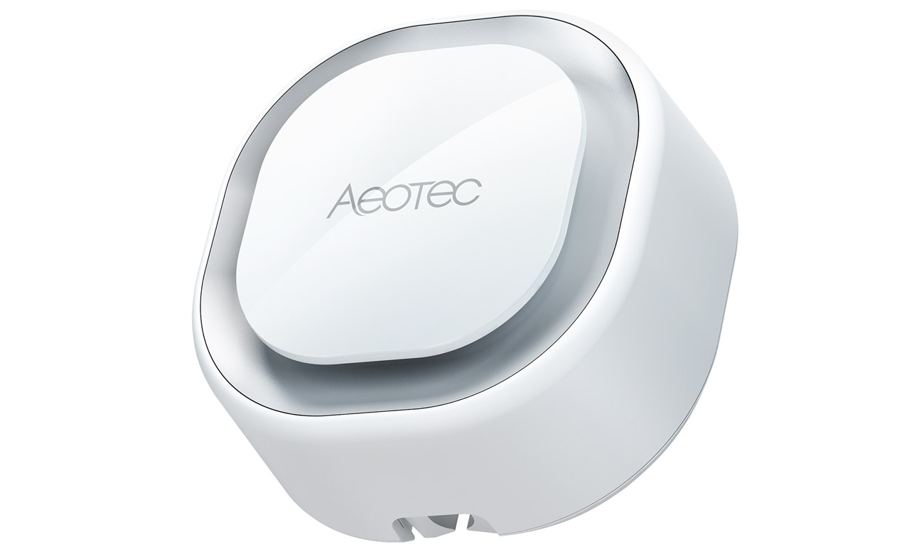 Inteligentny dzwonek do drzwi Aeotec Doorbell 6 - Widok z przodu i boku pod kątem
