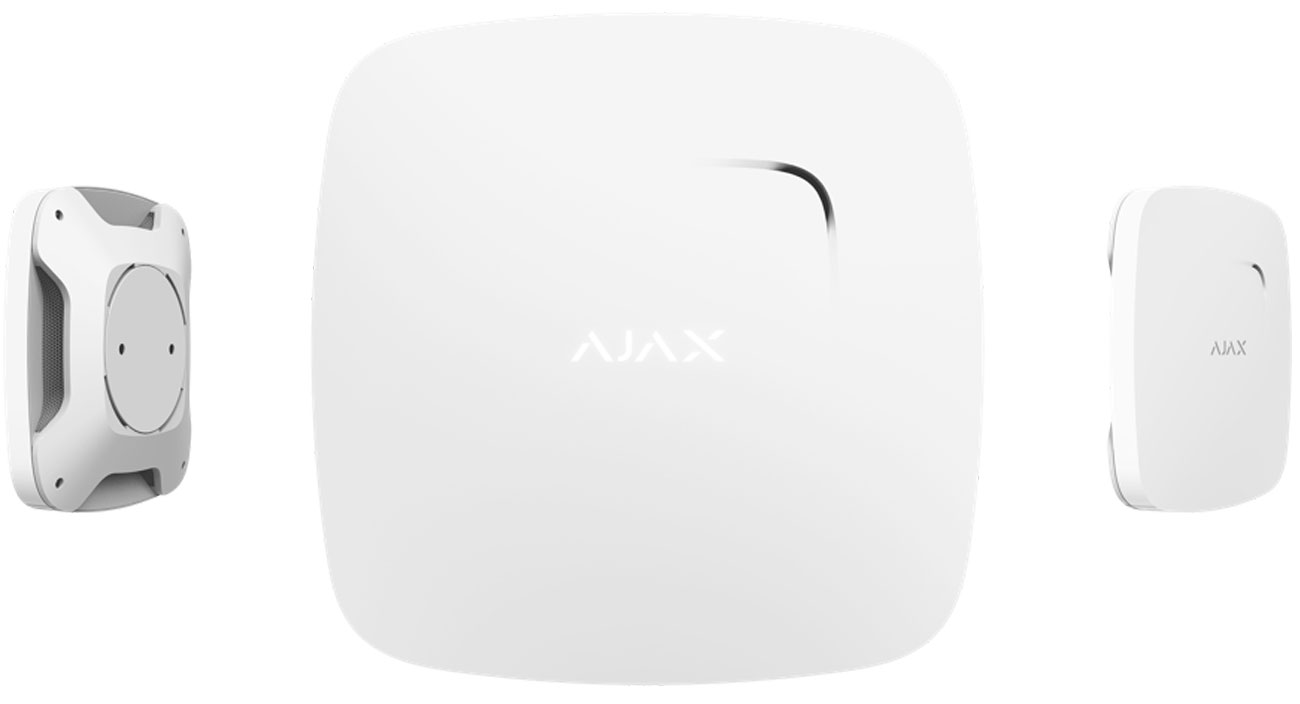 Czujnik dymu i ciepła Ajax FireProtect Biały
