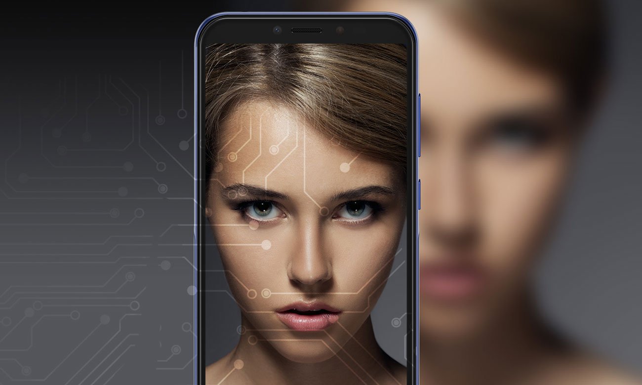 Alcatel 1s czytnik linii papialarnych skaner twarzy