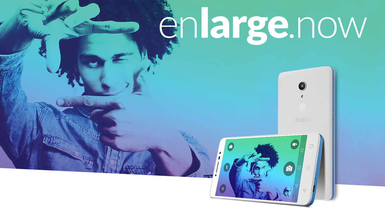 Szary Alcatel A3 XL hybryda smartfonu i tabletu