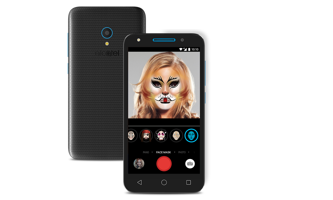 Alcatel U5 kamera selfie 2 Mpix upiekszanie kolaże