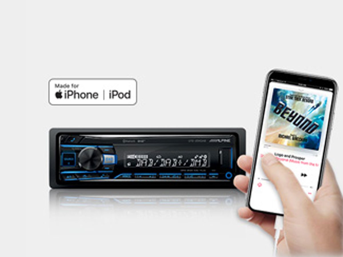 Radioodtwarzacz Alpine UTE-200BT - Idealna współpraca z Twoim smartfonem