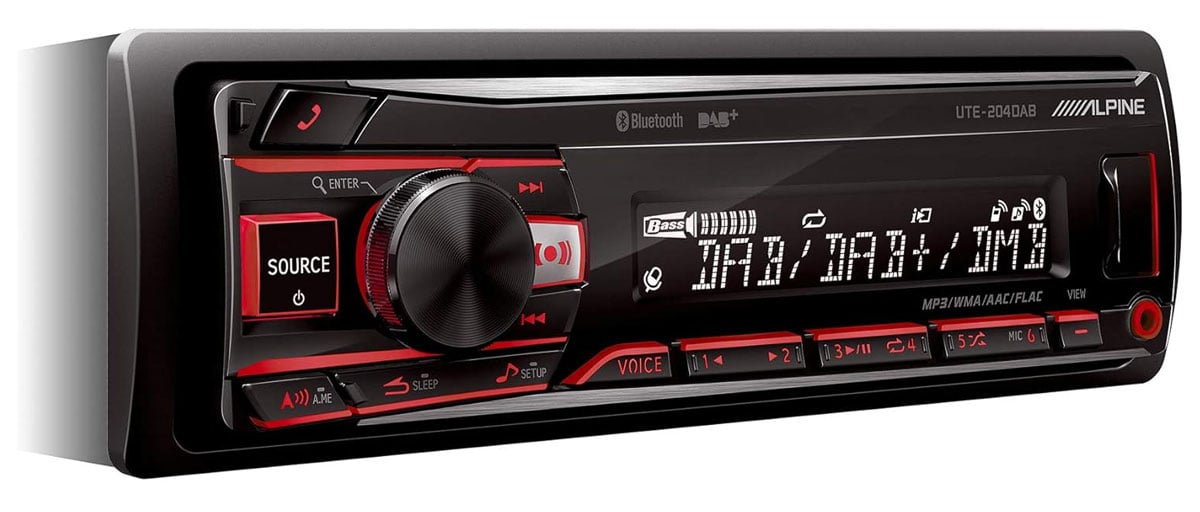 Radioodtwarzacz Alpine UTE-204 DAB - Widok ogólny
