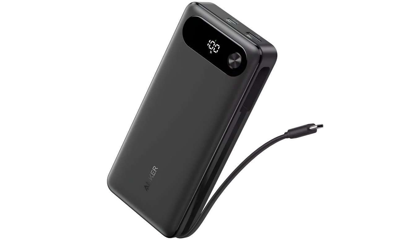 Power Bank Anker 20000mAh 87W z wbudowanym kablem USB-C