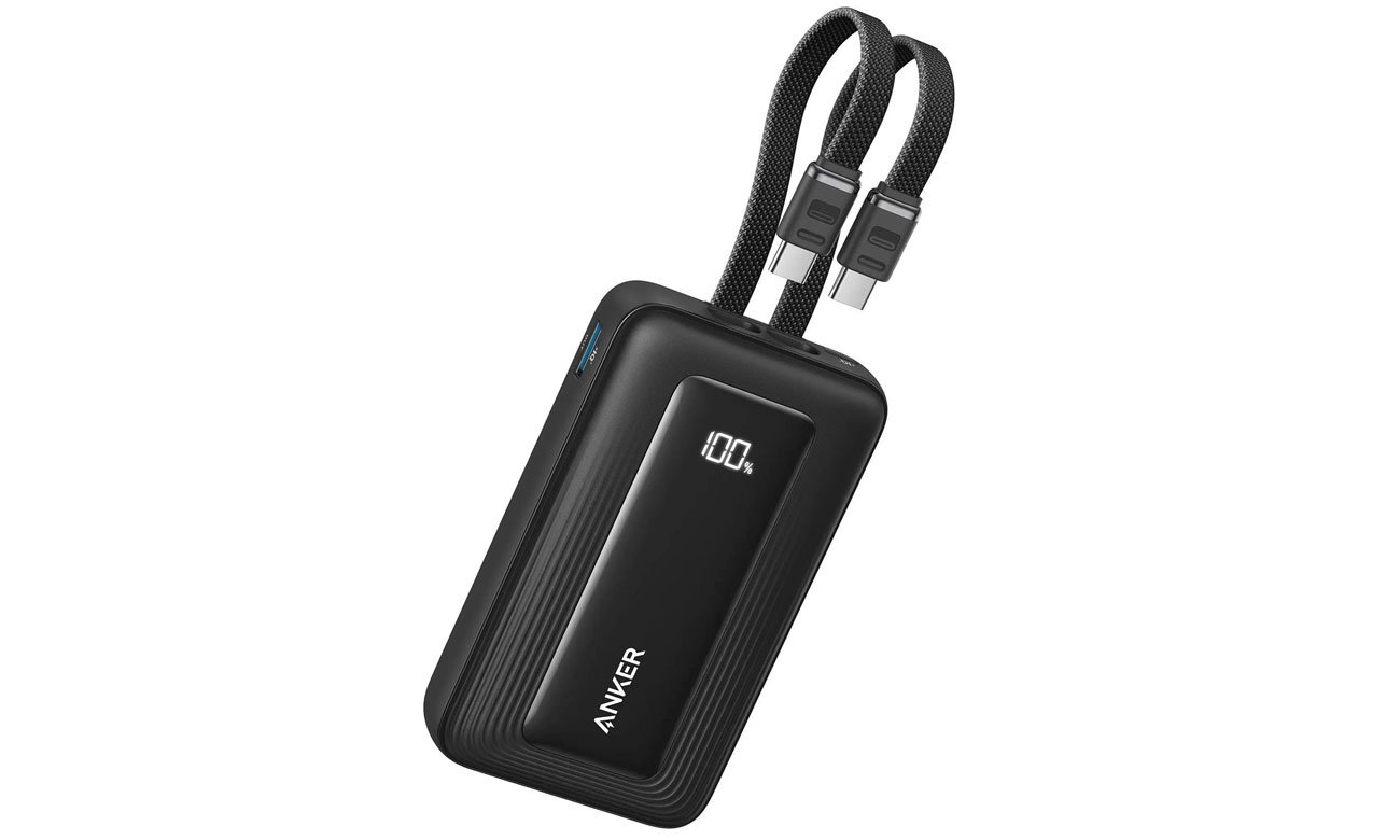 Anker Zolo Power Bank 10000 mAh 35W Built-In Dual USB-C Cables