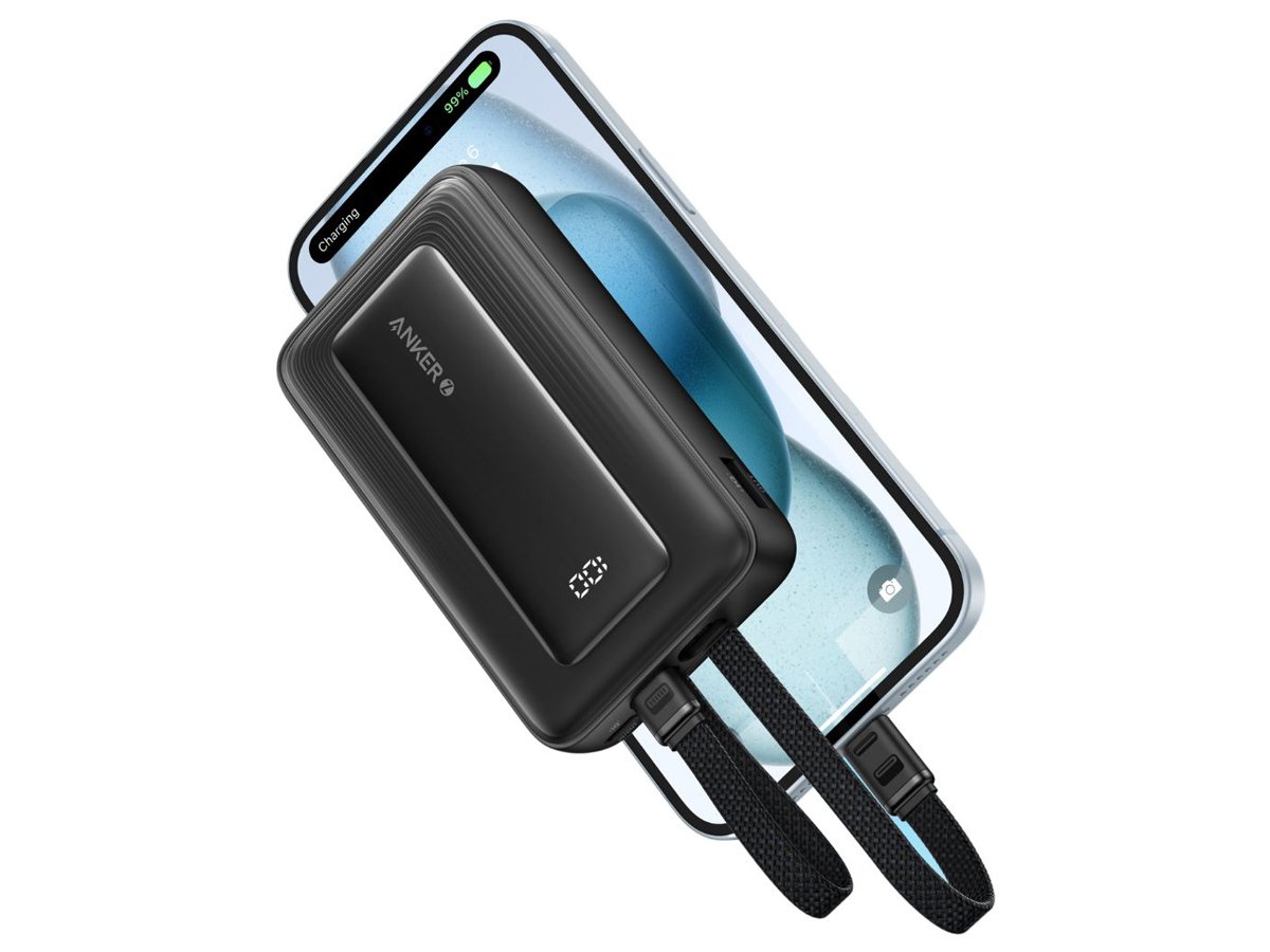 Anker Power Bank (20000mAh, 87W, Built-In USB-C ケーブル
