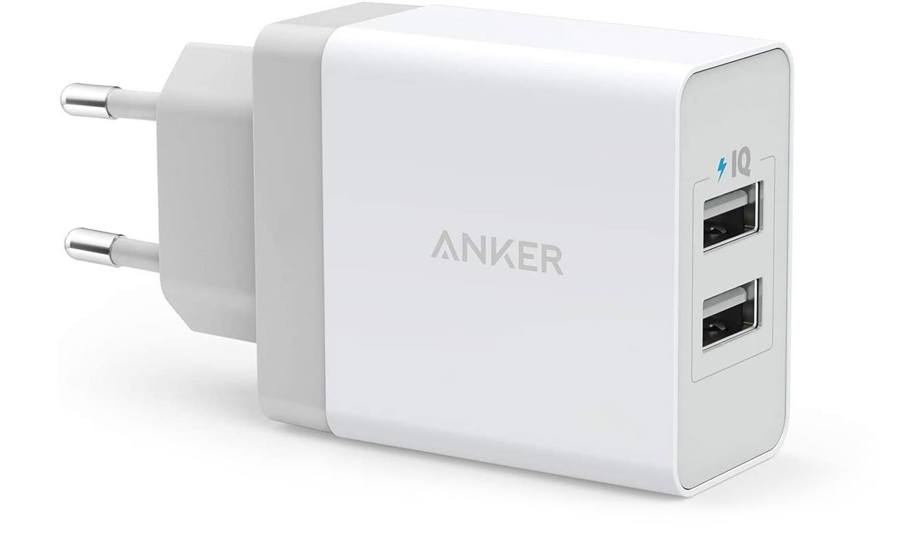 Ładowarka sieciowa Anker 2xUSB 24W Biała