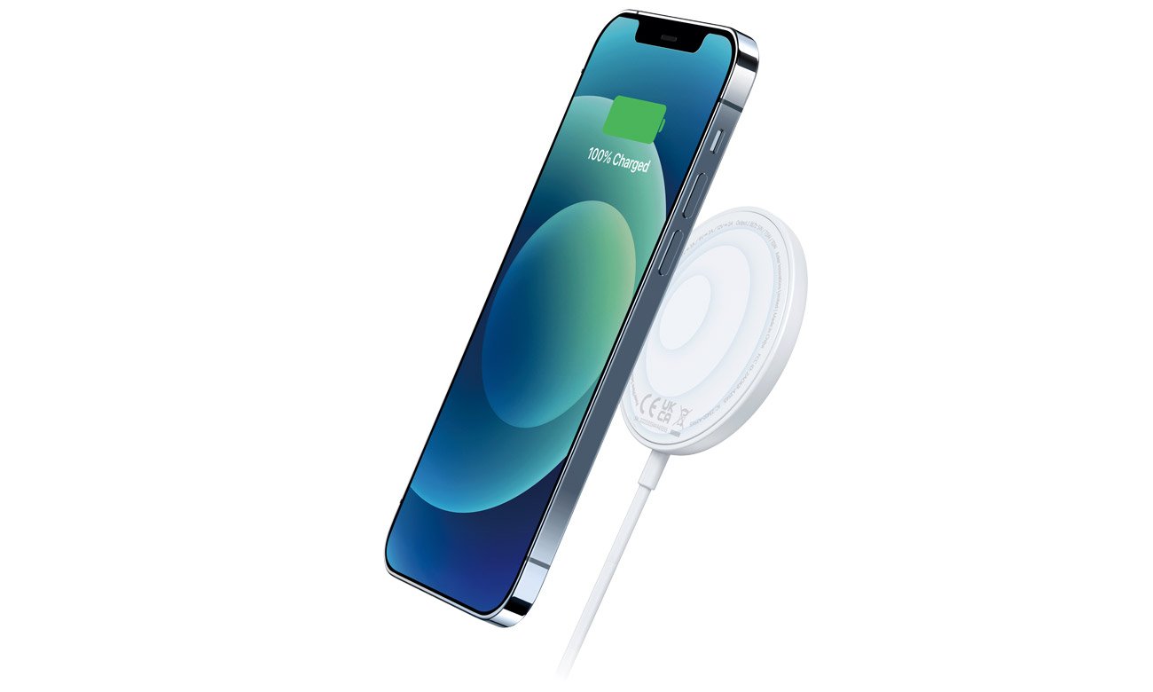 Anker PowerWave Magnetic Pad ładowanie iPhone'a