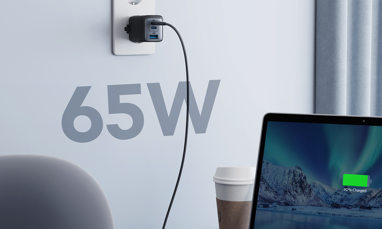 Ładowarka Anker PowerPort III GAN 65W 2xUSB-C 1xUSB-A