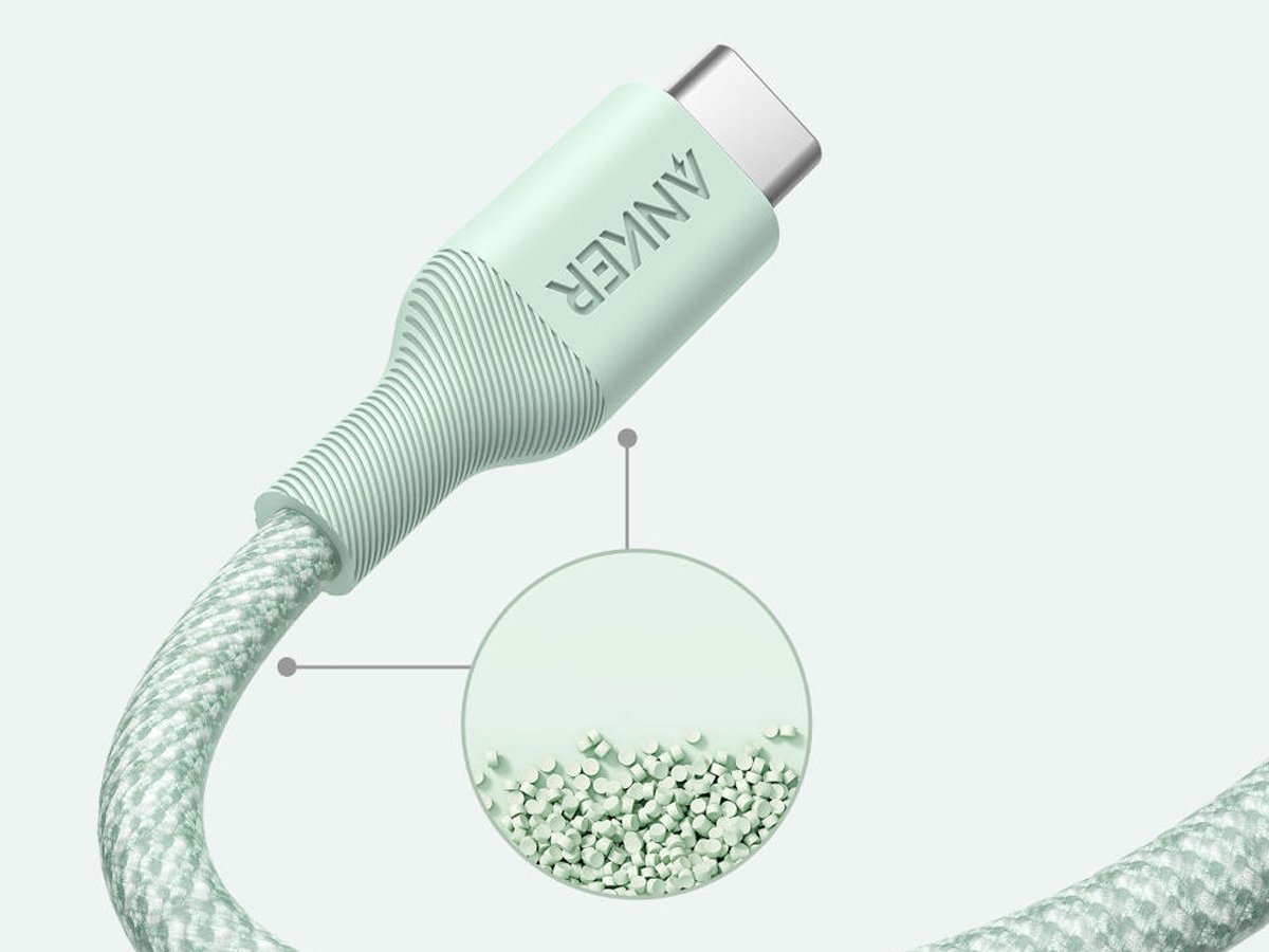 Anker 544 Bio-Nylon USB-C na USB-C 1.8 m zielony