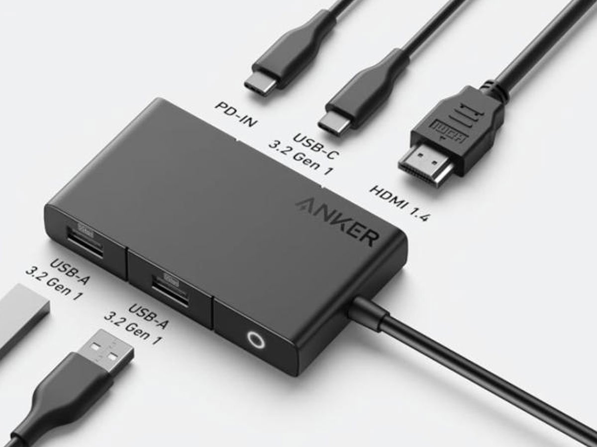 Anker 332 USB-C Single Display 5w1 4K HDMI czarny