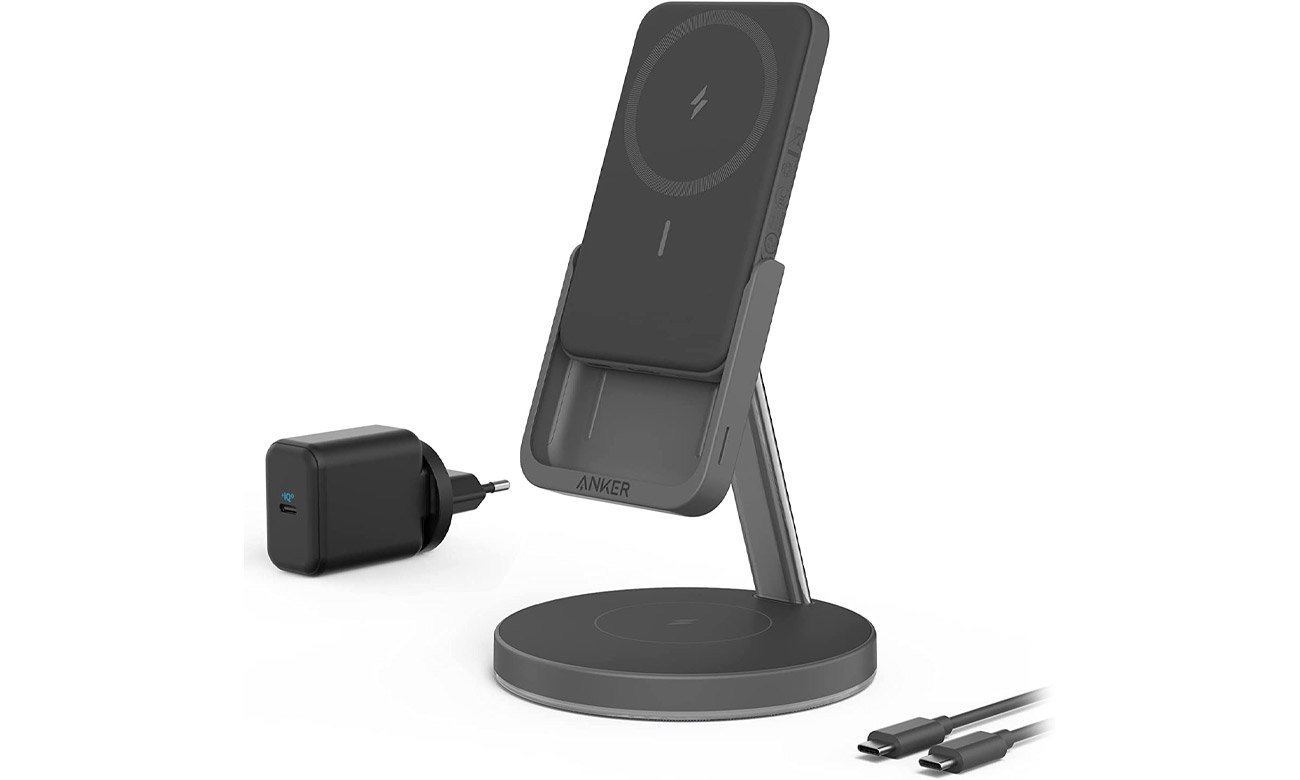 Ladowarka Anker PowerWave Mag-Go 2-in-1 Stand