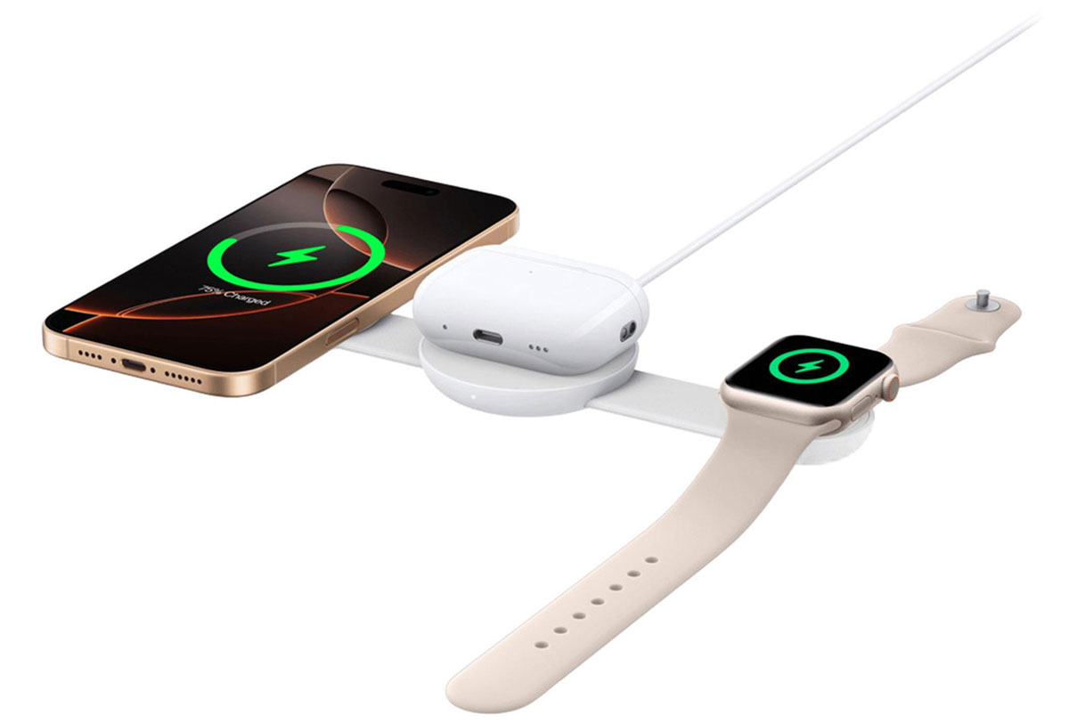 Anker MagGo Wireless Charging Station 3-in-1 Foldable Pad white