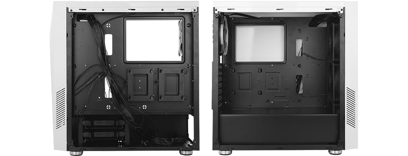 Antec NX300 RGB Biała - Wnętrze