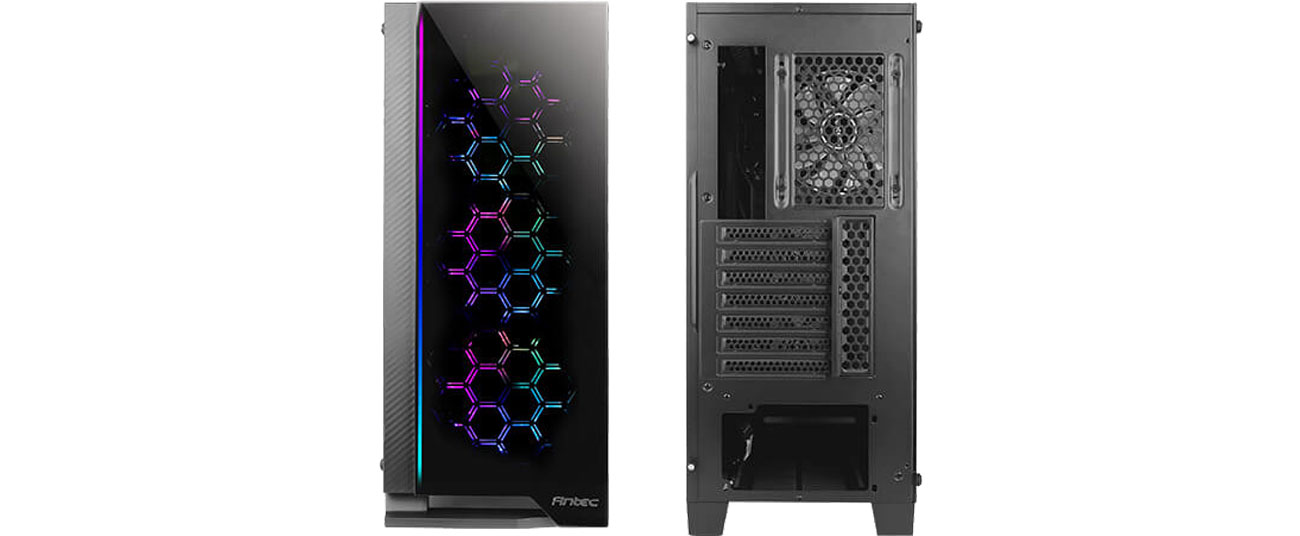 Antec NX600 RGB - Przód, tył