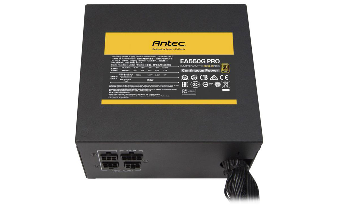 Zasilacz Antec EA550G Earthwatts Gold Pro 550W Certyfikat 80 PLUS Gold