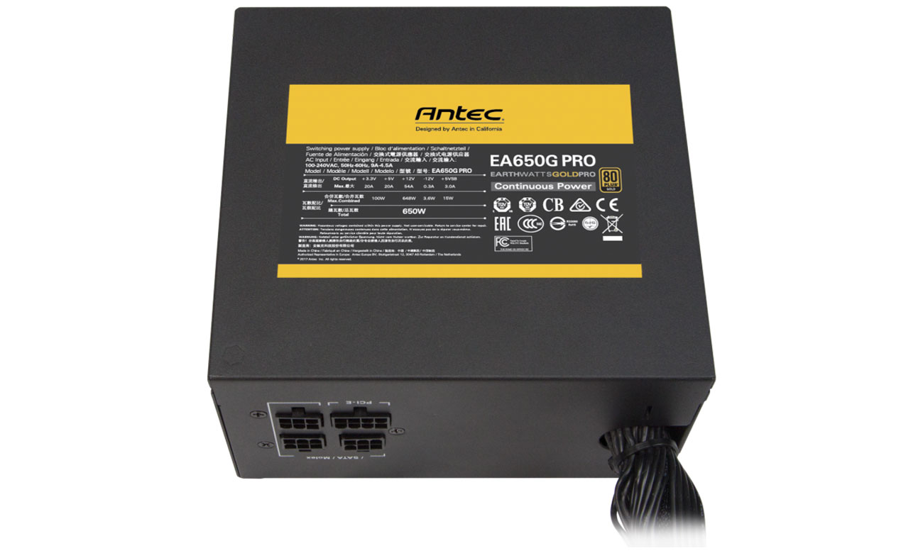 Zasilacz Antec EA650G Earthwatts Gold Pro 650W Certyfikat 80 PLUS Gold