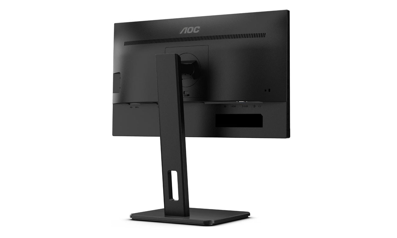AOC 22E2UMF widok z tyłu pod kątem