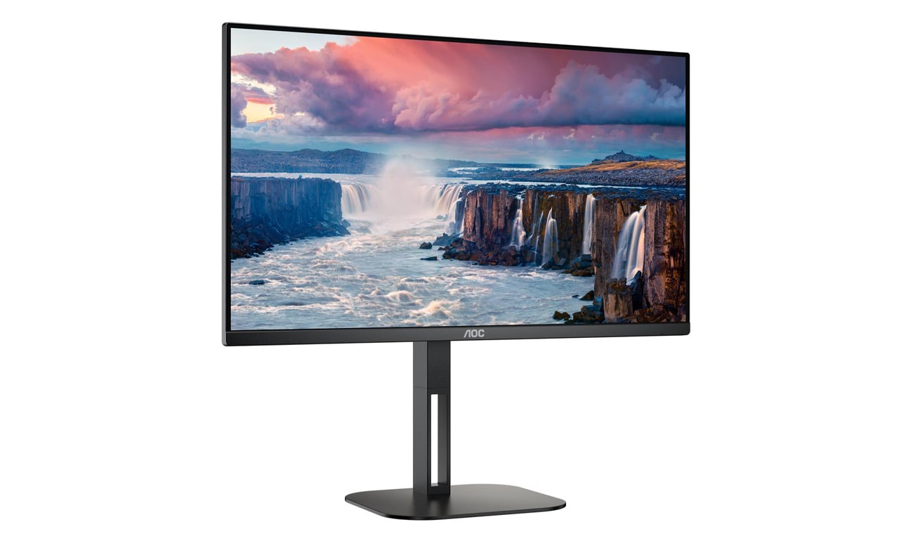 AOC 24V5C/BK widok z przodu pod kątem