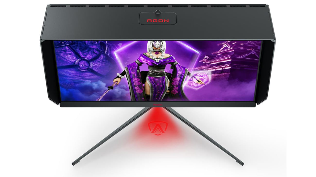 AOC AGON PRO AG274QG widok z góry pod kątem