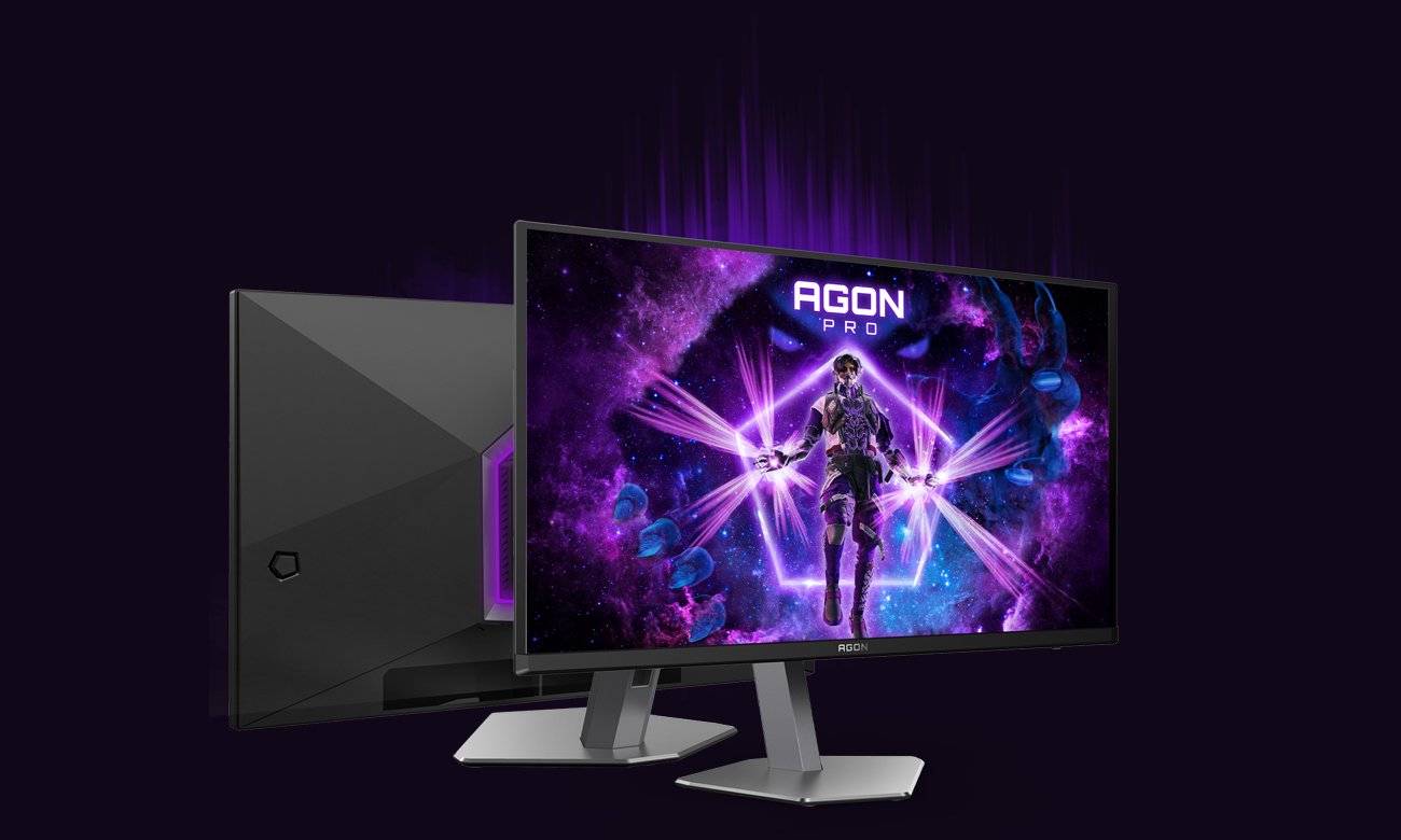 Monitor AOC AGON PRO AG326UD - Widok ogólny, grafika z tłem