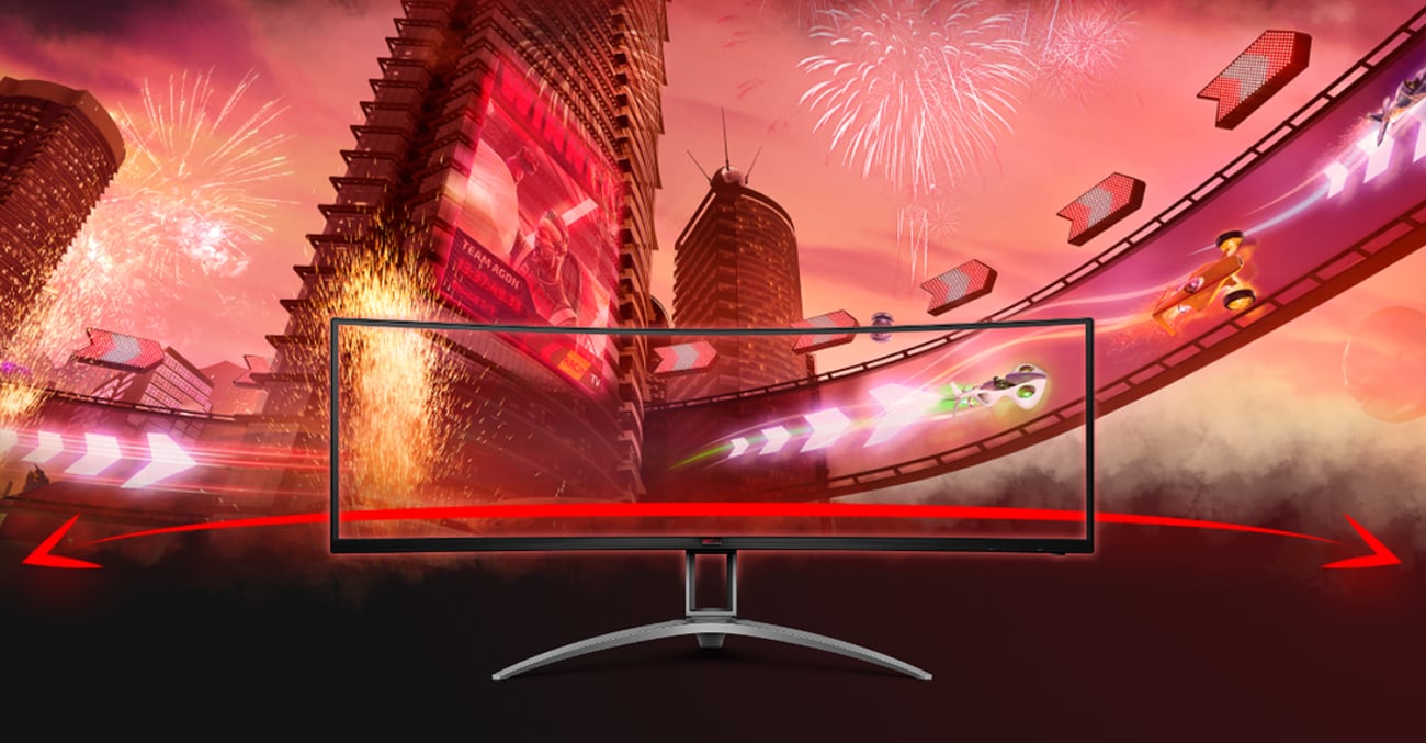 AOC AGON AG493QCX Zakrzywiony ekran
