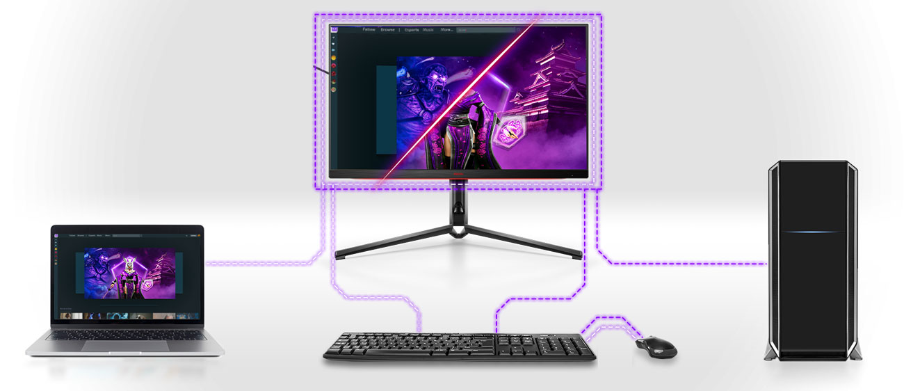 AOC AGON PRO AG274UXP przód