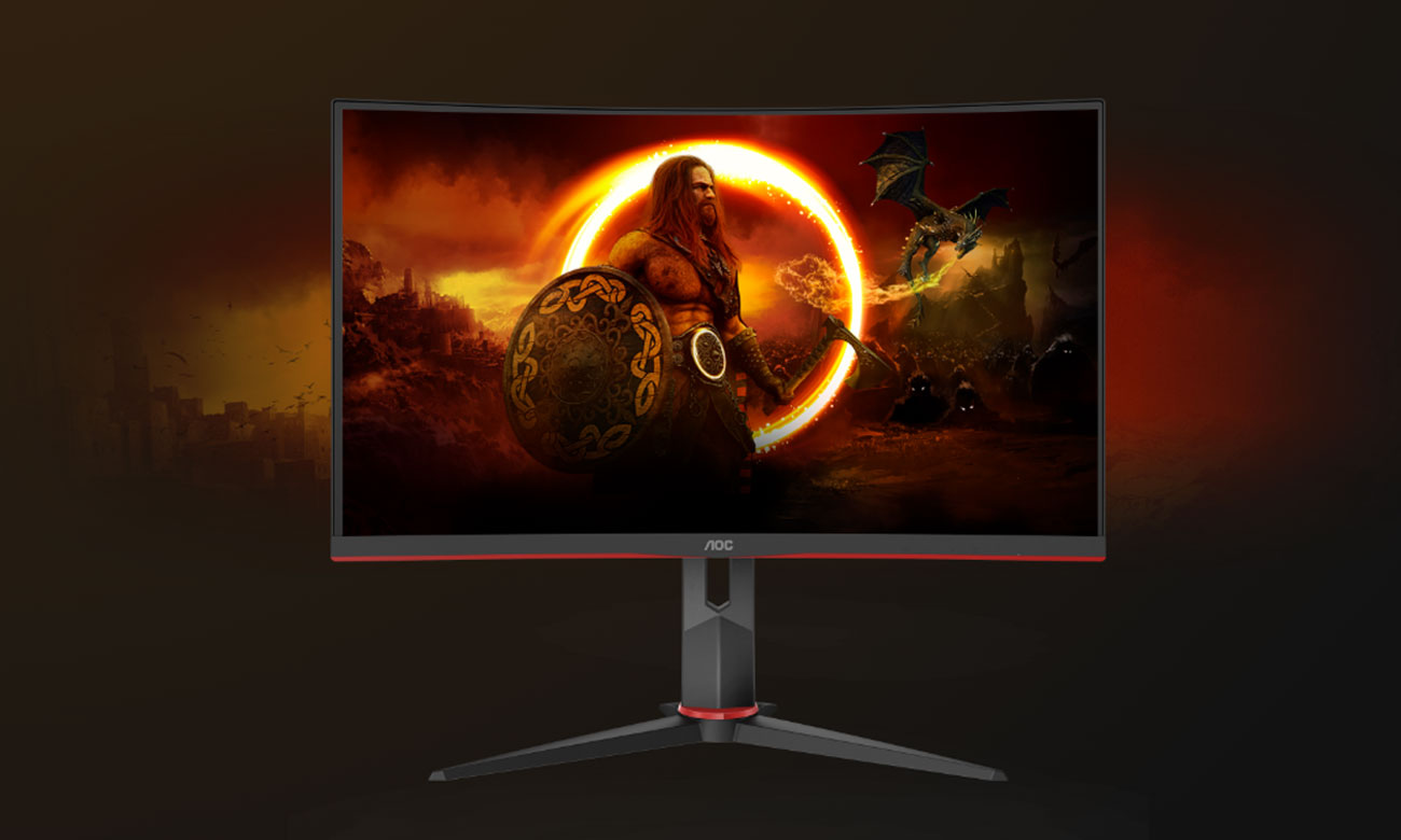 AOC CQ27G2S/BK widok z przodu