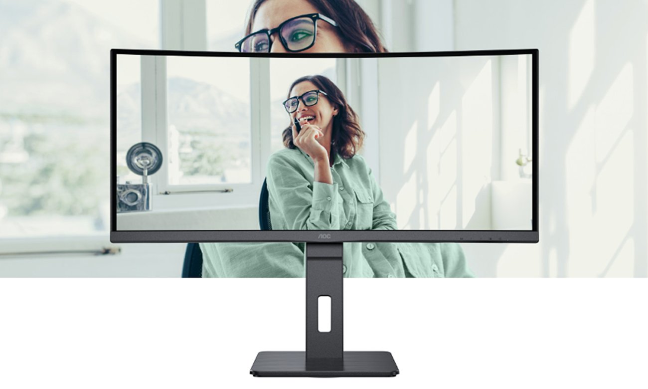 AOC CU34P3CV widok z przodu