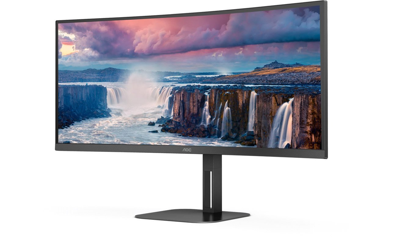 AOC CU34V5C widok z boku pod kątem