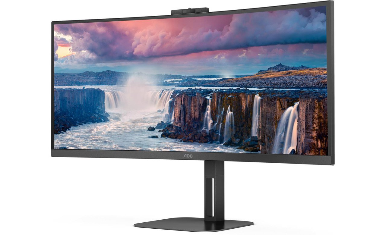 AOC CU34V5CW widok z boku pod kątem