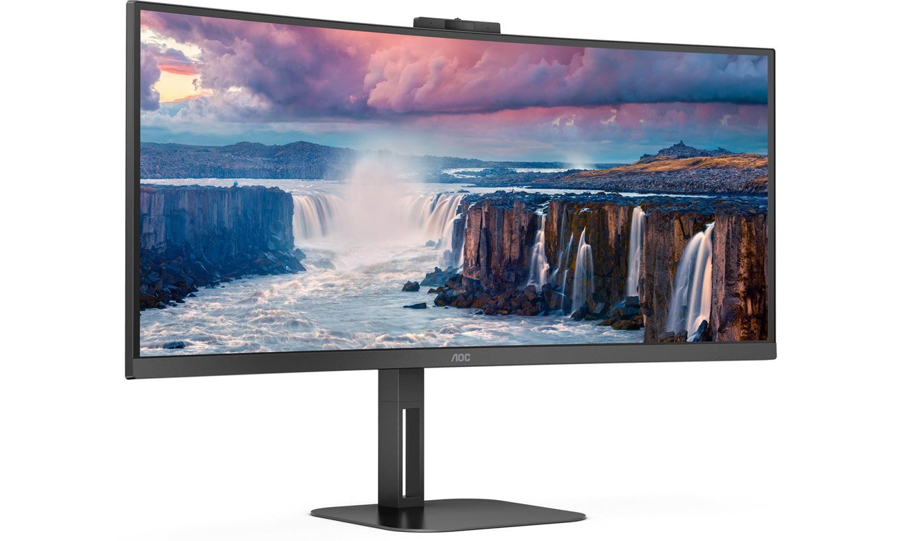 AOC CU34V5CW widok z boku pod kątem