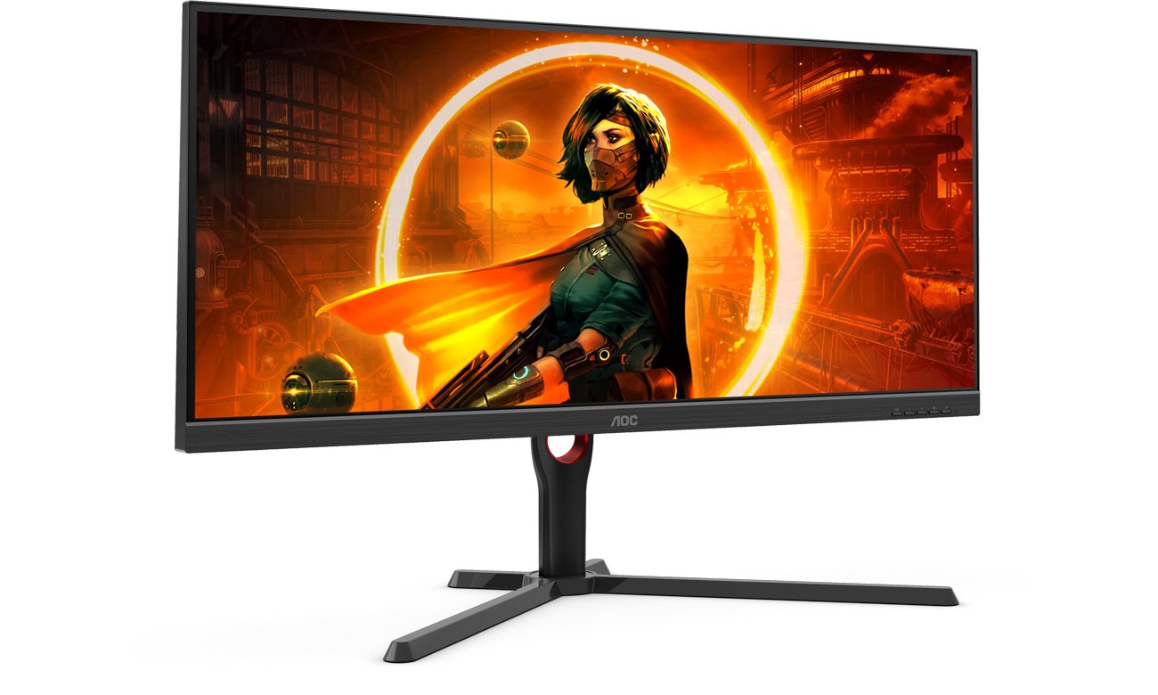 AOC U34G3XM/EU widok z przodu pod kątem