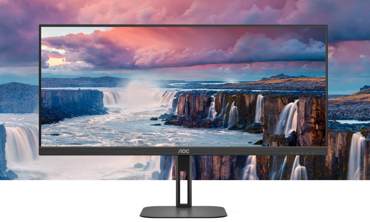 AOC U34V5C/BK widok z przodu