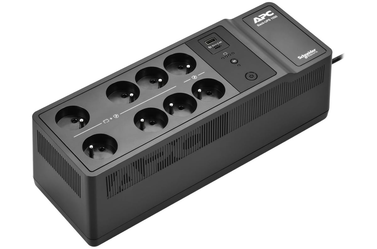 APC Back-UPS (1050VA/600W, 230V, 8xE, USB-A, USB-C)