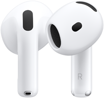 Słuchawki AirPods 5, widok z przodu i z tyłu prezentujący konstrukcję