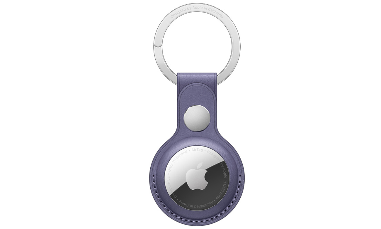 Skórzany brelok do lokalizatora Apple AirTag Glicynia