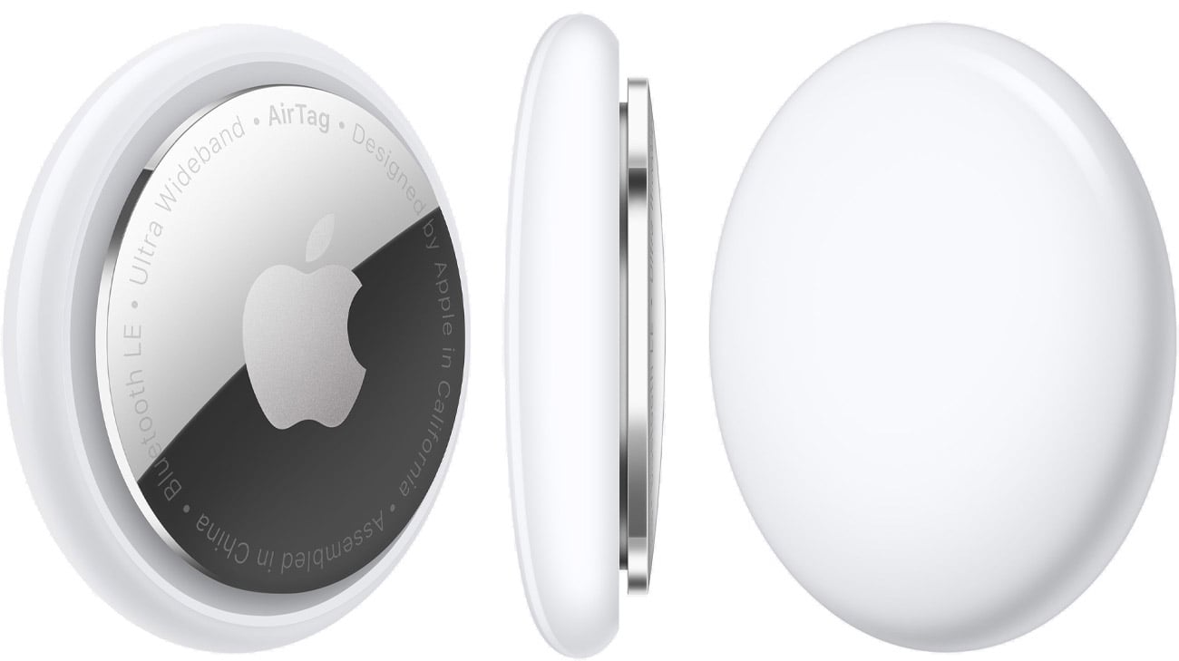 スマホアクセサリー から厳選した 新品 AirTag 4個入りセット エアタグ本体 Apple Baku Uri