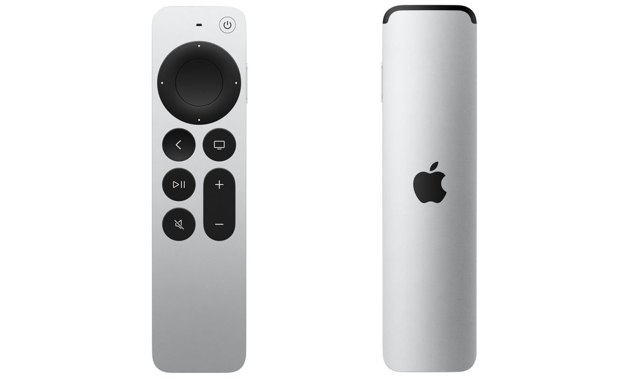 Pilot Apple TV Remote (3. generacji) - Widok od przodu i od tyłu