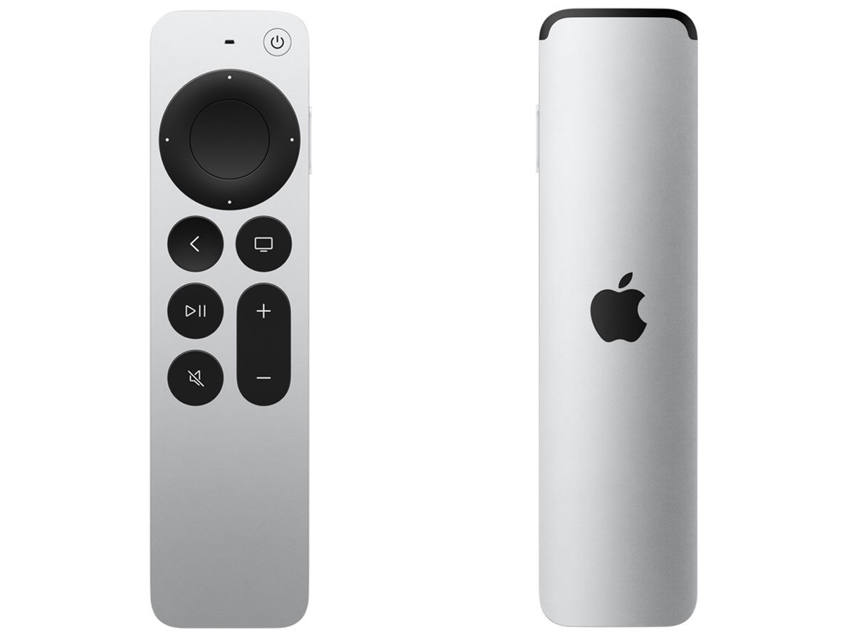 Pilot Apple TV Remote (3. generacji) - Widok od przodu i od tyłu